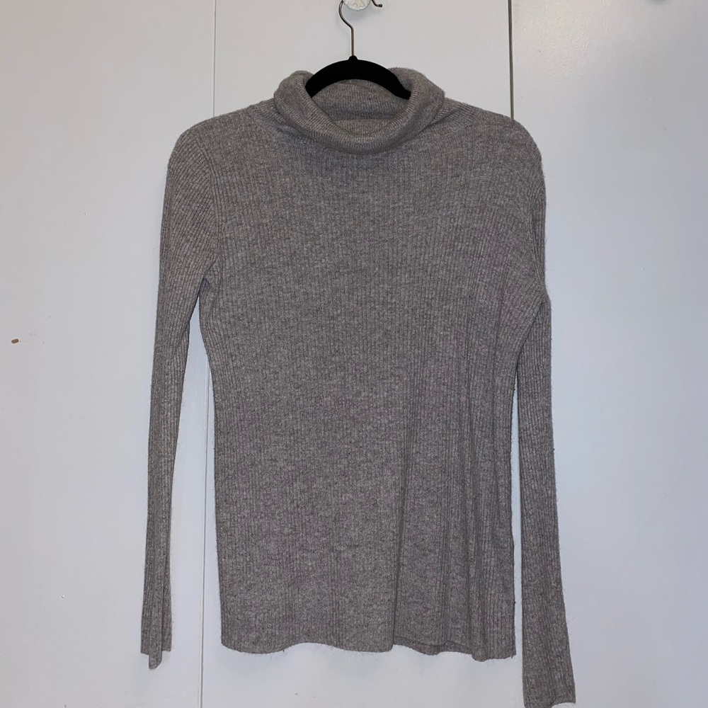 OAK + FORT Grey Turtleneck Sweater